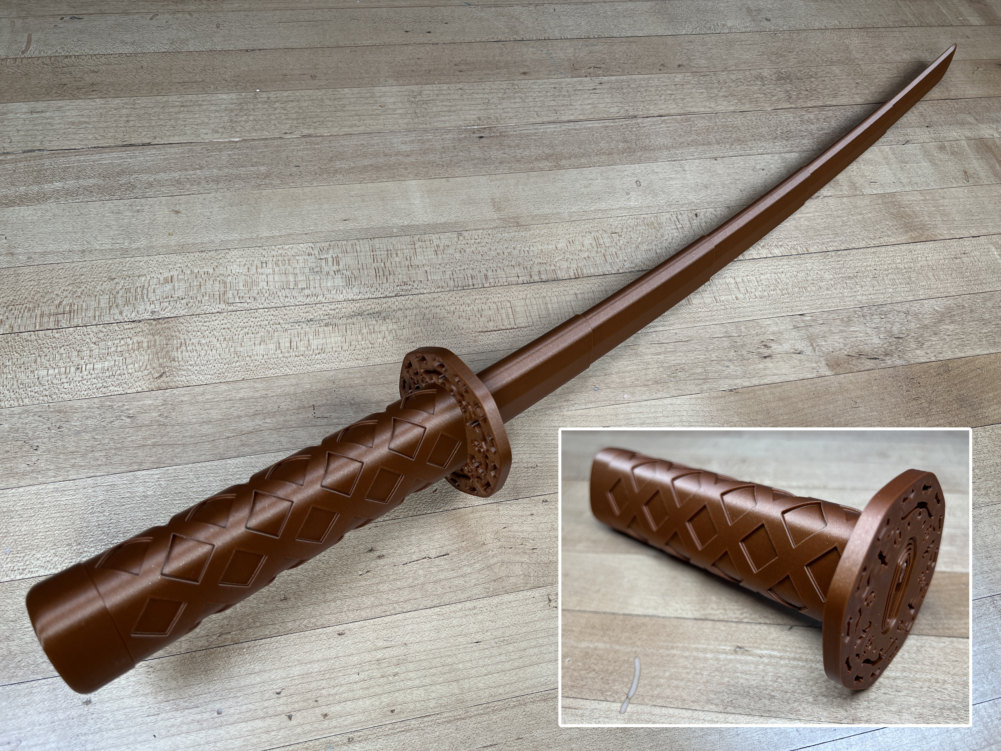 Collapsing Print-in-Place Heron Sword