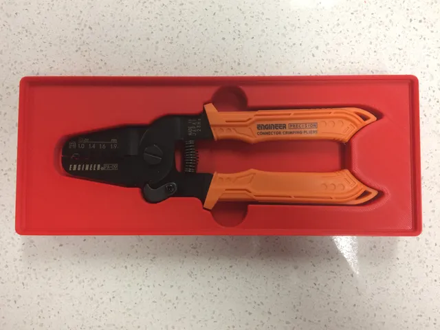 Gridfinity tray for the Japanese Engineer PA-09 crimping tool