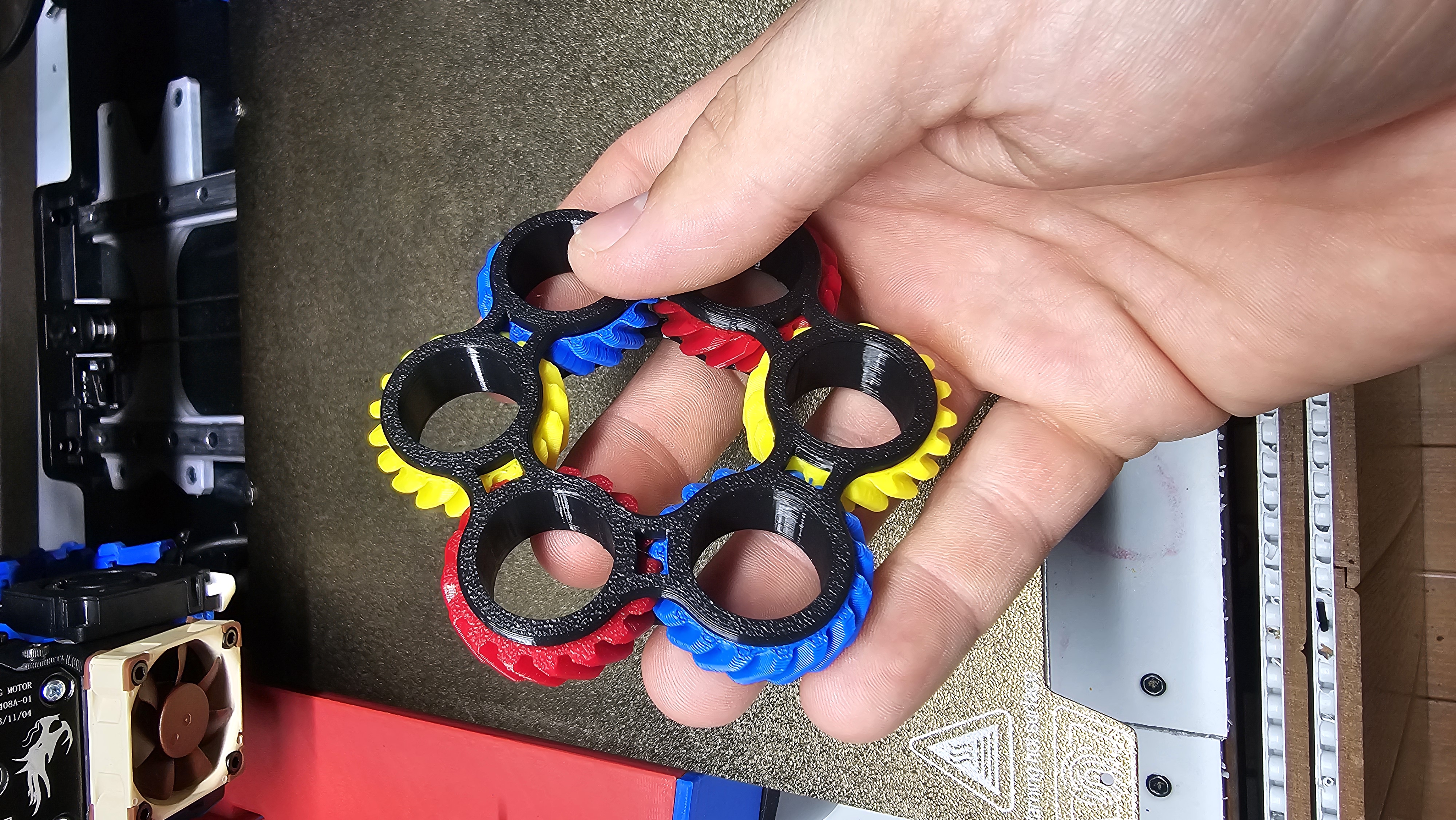 Hexa-Gear Fidget Rings