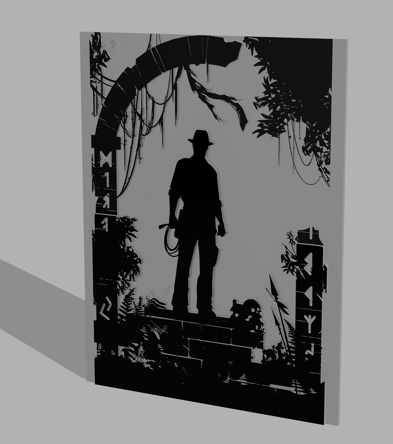 Indiana Jones Wall Art by Alejandro Díaz | Download free STL model ...