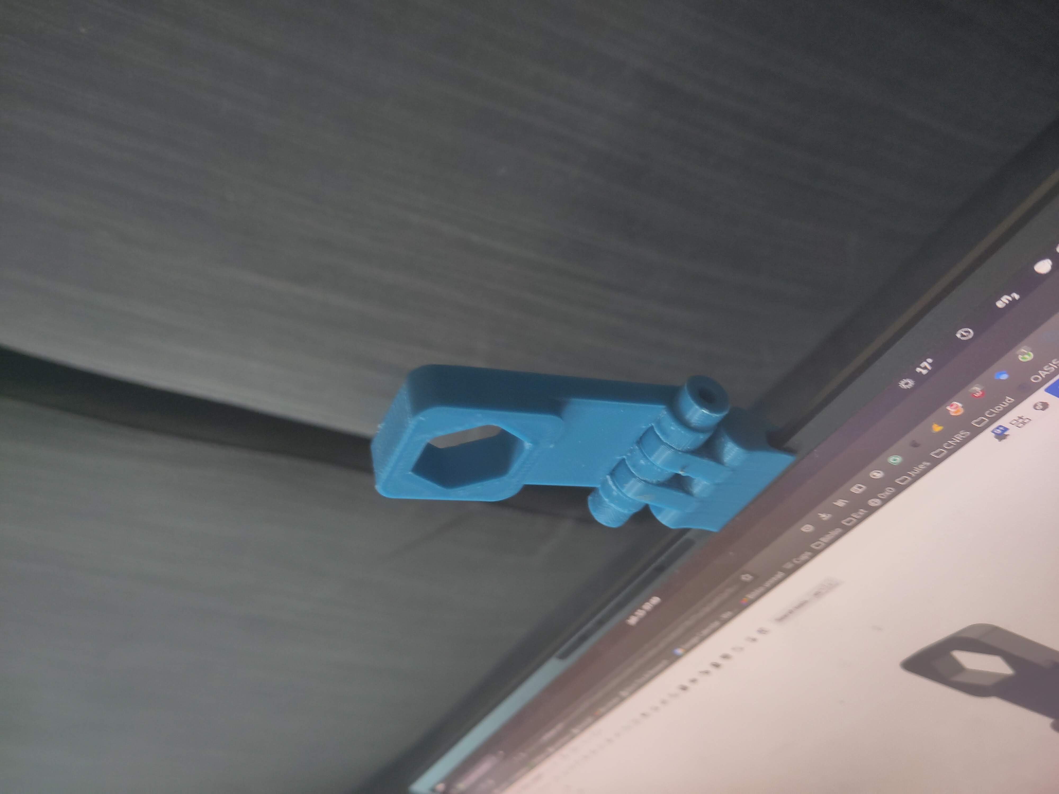 Clip mount for laptop screen and hsw honeycomb style system for webcam [onshape]