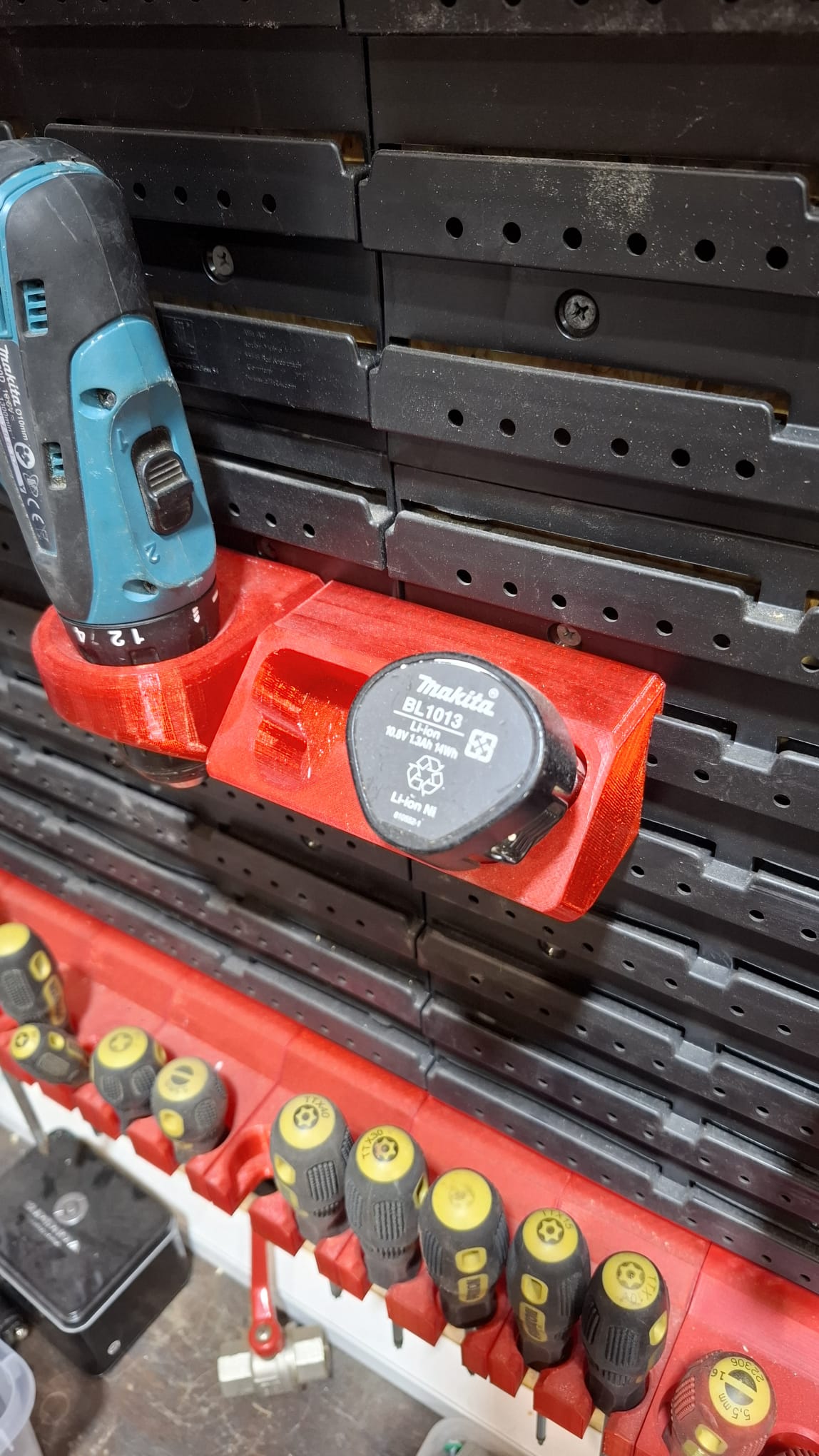 Makita Akkuschrauber + Akkus 10.8V Halter für Allit ProfiPlus