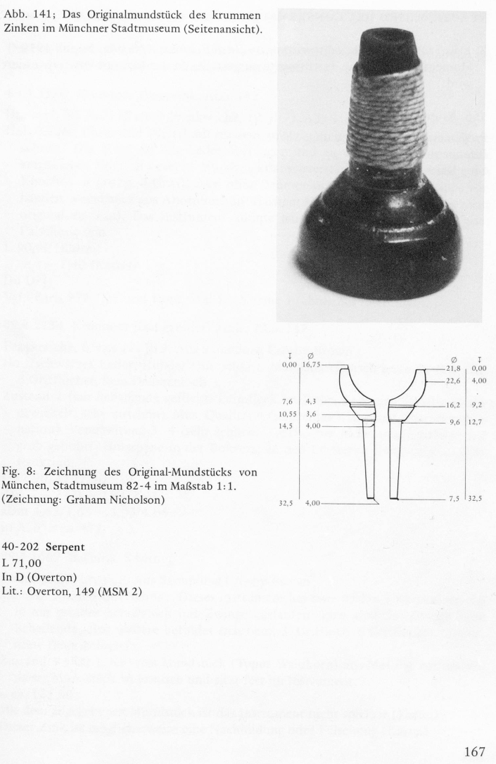 cornett mouthpiece from Munich, City Museum 82-4