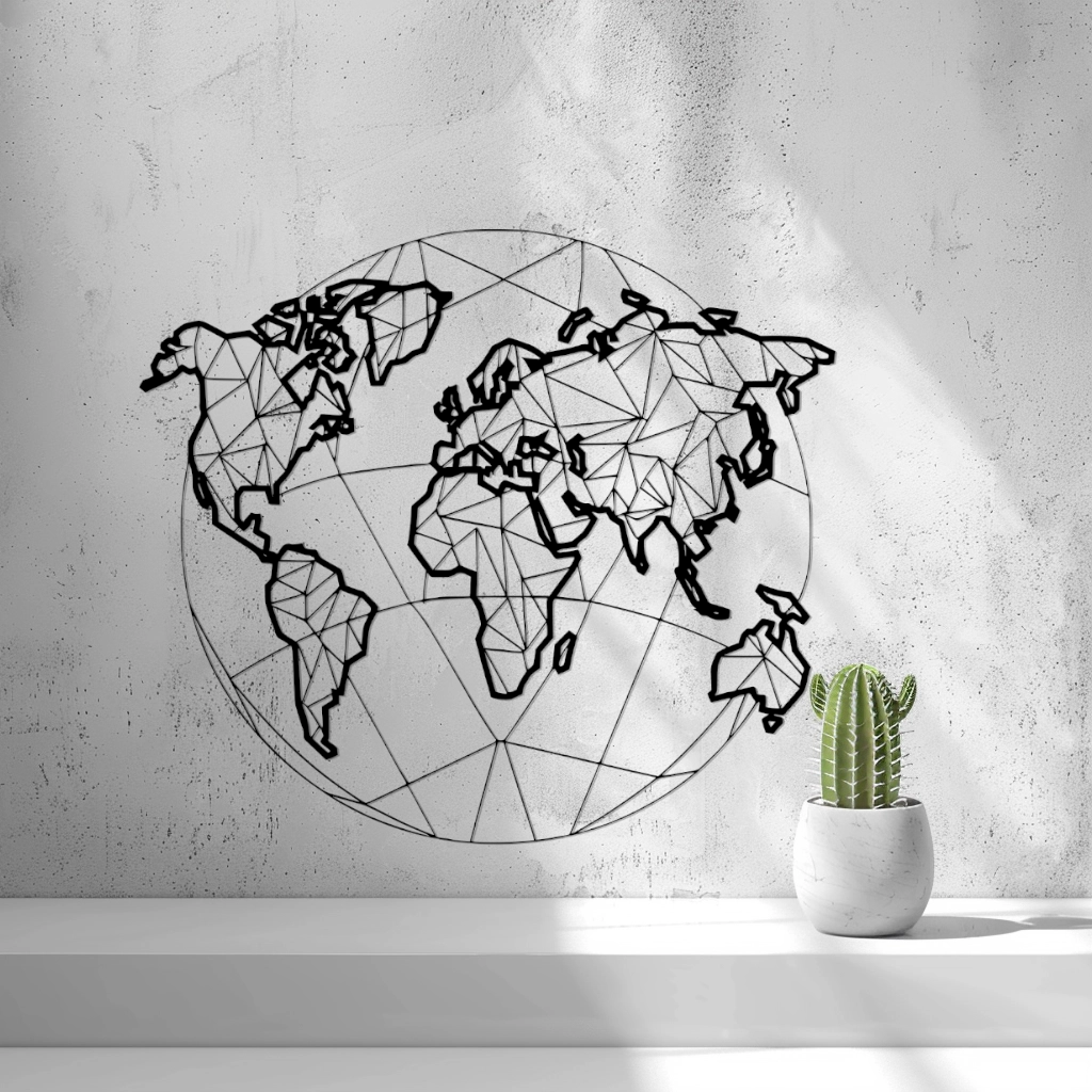 World Modern Wall Art by 2D Art | Download free STL model | Printables.com