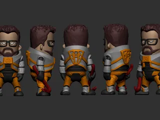 Mini Gordon Freeman by Wekster | Download free STL model | Printables.com
