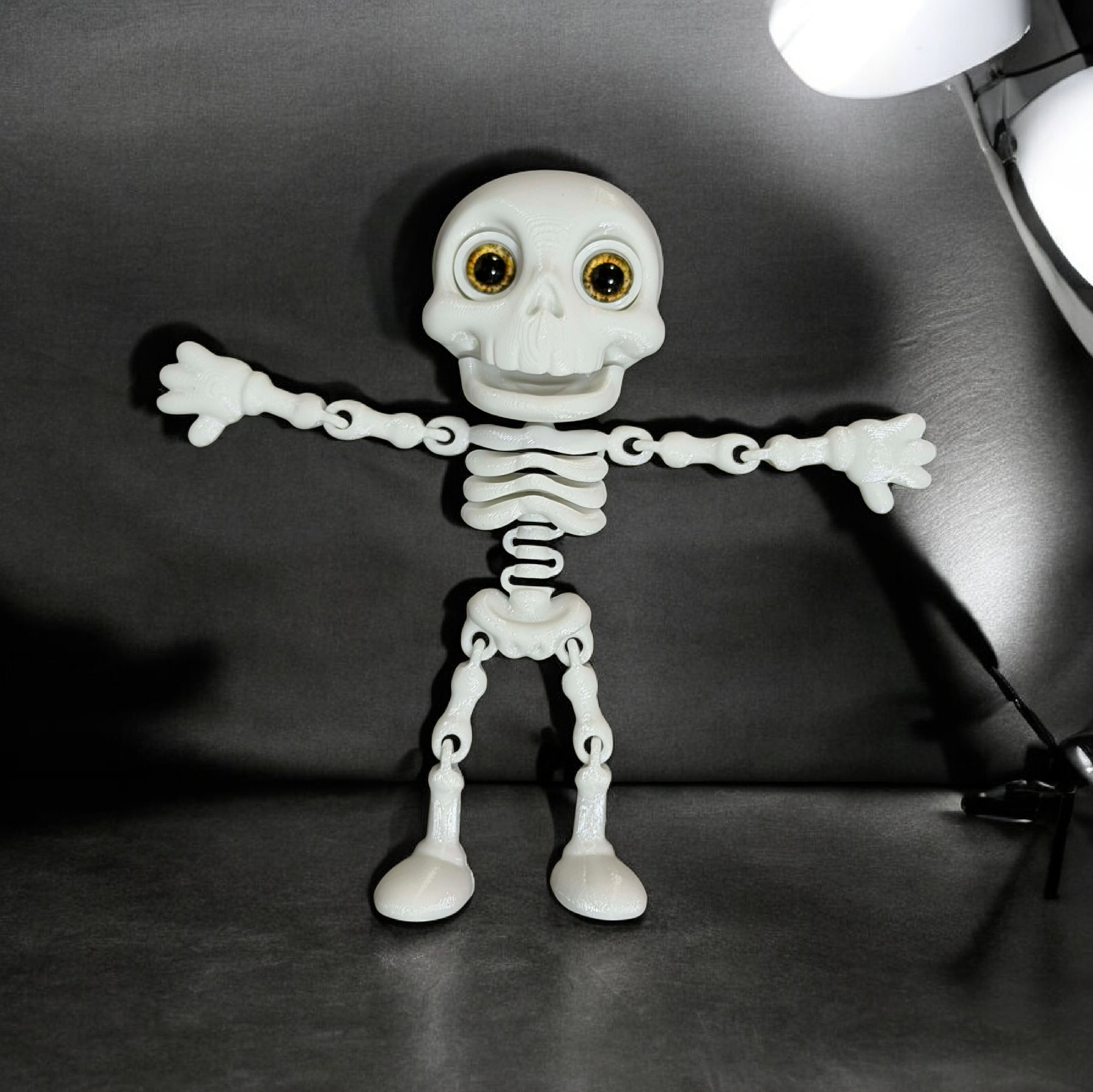Jolly skeleton - 8mm glass eye compatible