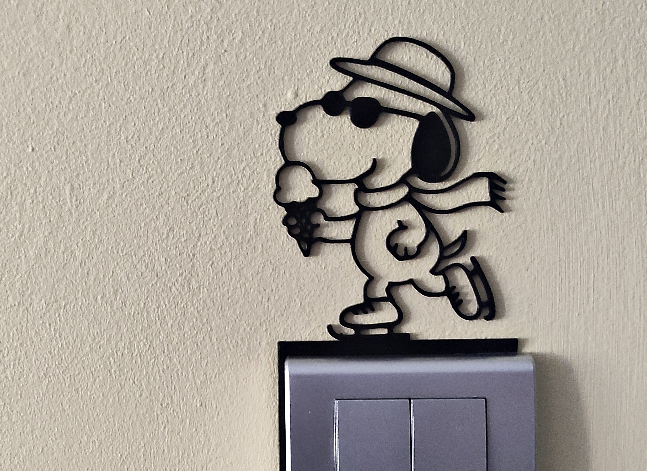 Snoopy Light Switch / Outlet Decoration - Model 40