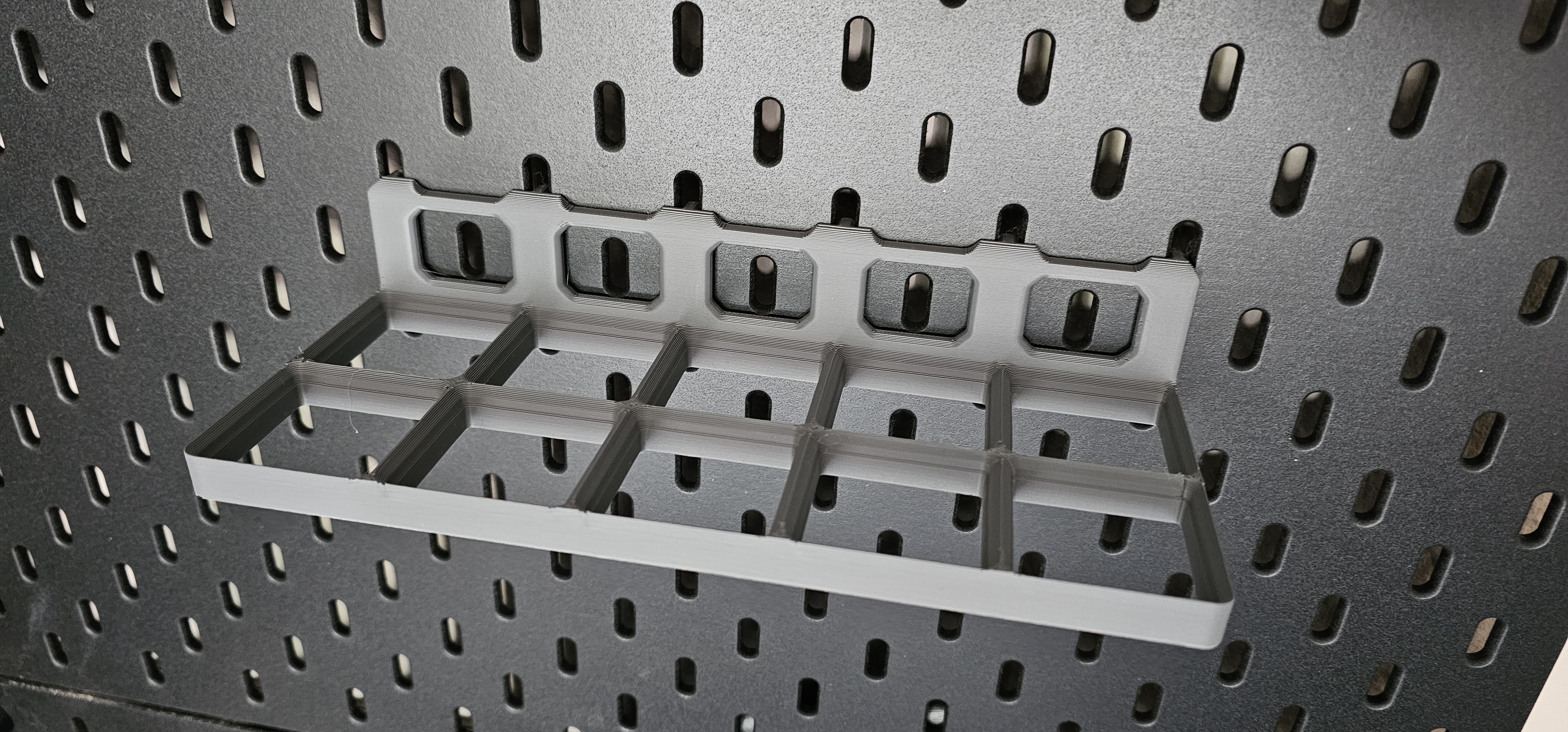Skadis Gridfinity baseplate 5x2