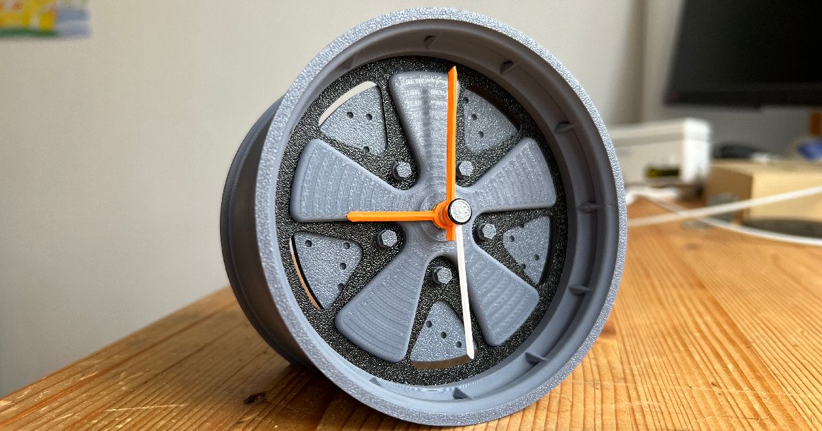 Porsche Fox Rim Clock by Manuel Beer | Download free STL model ...