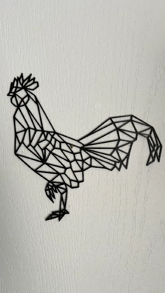 Rooster Wall Art #1 by Ninomalbinho | Download free STL model ...
