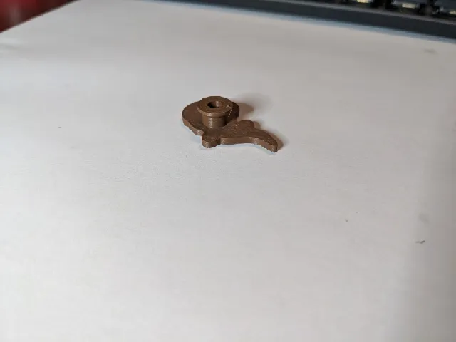 Croc charm backing for 3D printing