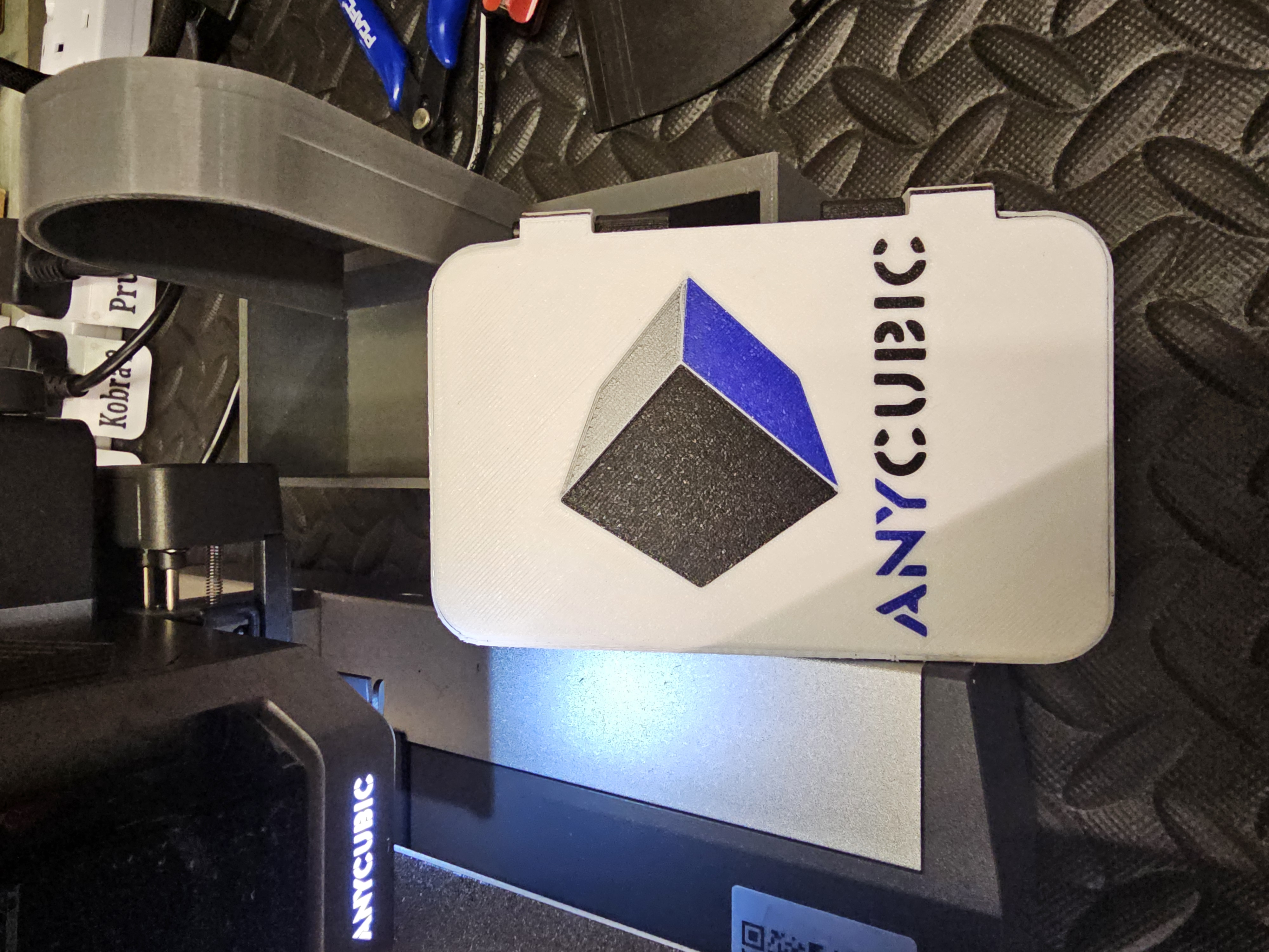 Anycubic Kobra 3 screen cover with logo