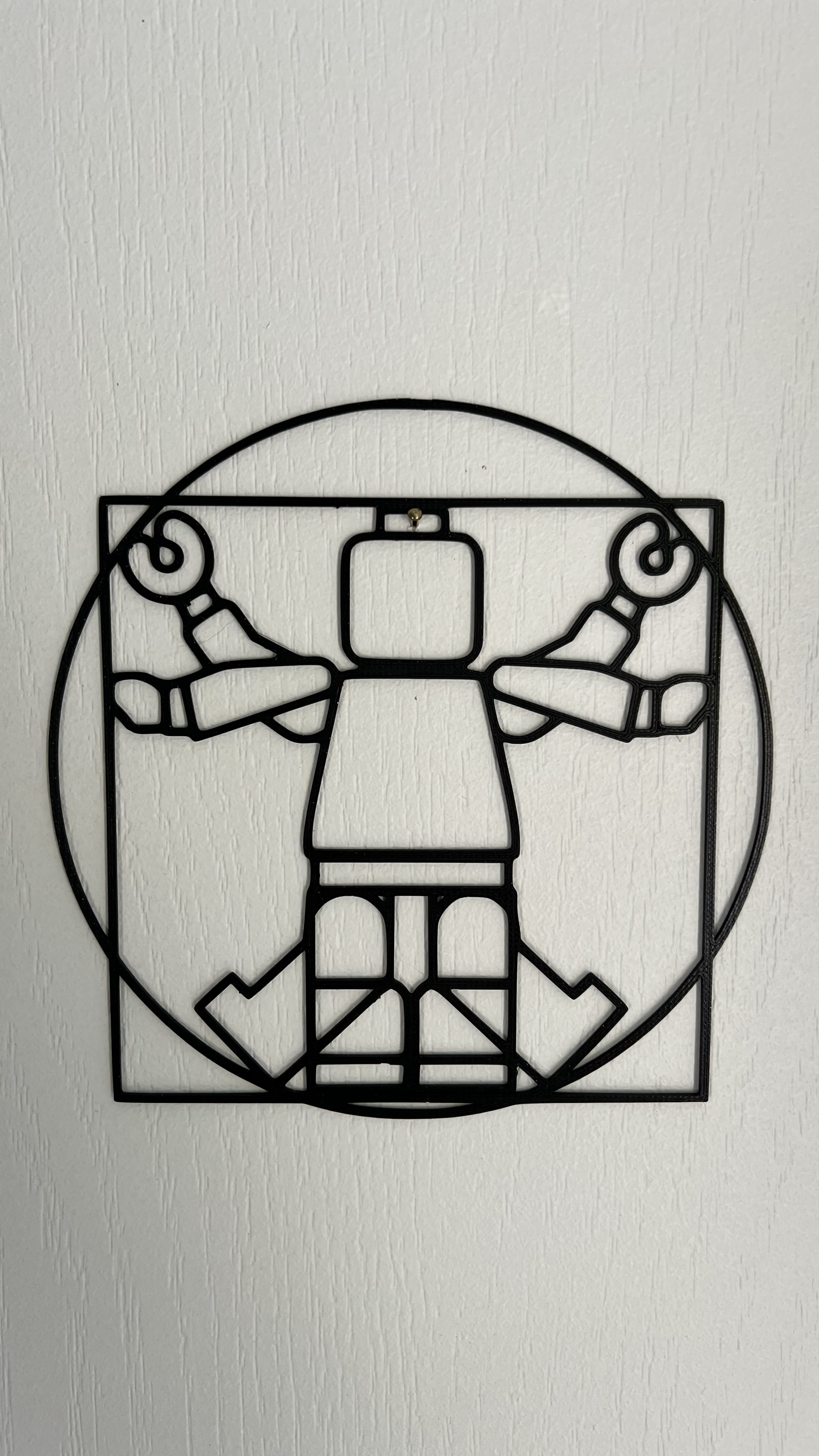 Lego Vitruvian Man Wall Art