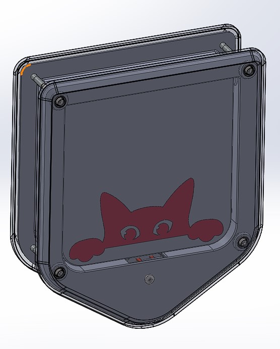 Cat door by Egorka555 | Download free STL model | Printables.com