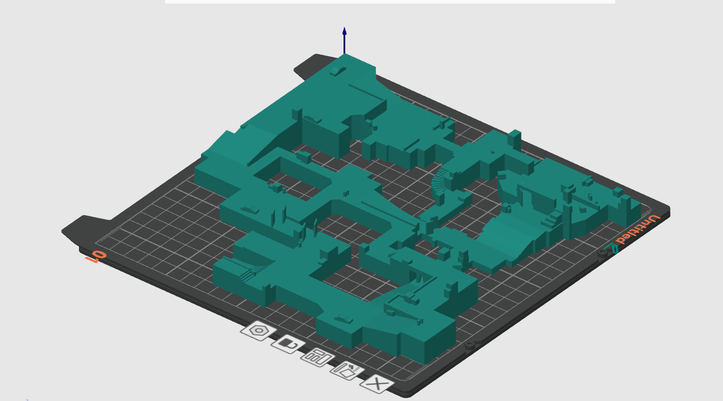 dust 2 map 3d model