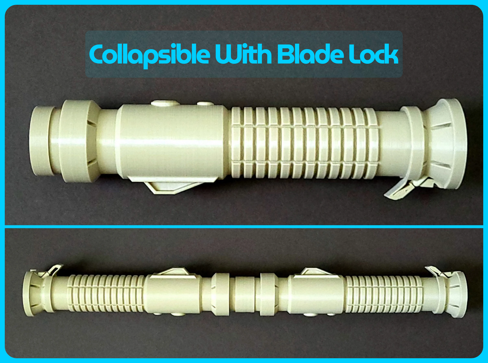 Toggle Collapsible Lightsaber (Blade Lock, Swappable Blade, & Dual Option)