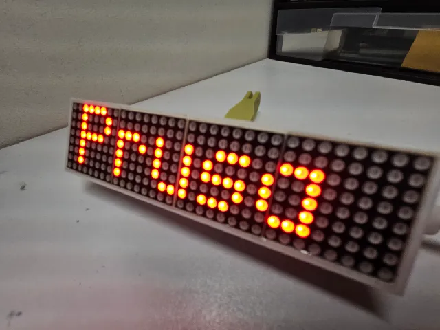 LED Matrix programable via Wifi