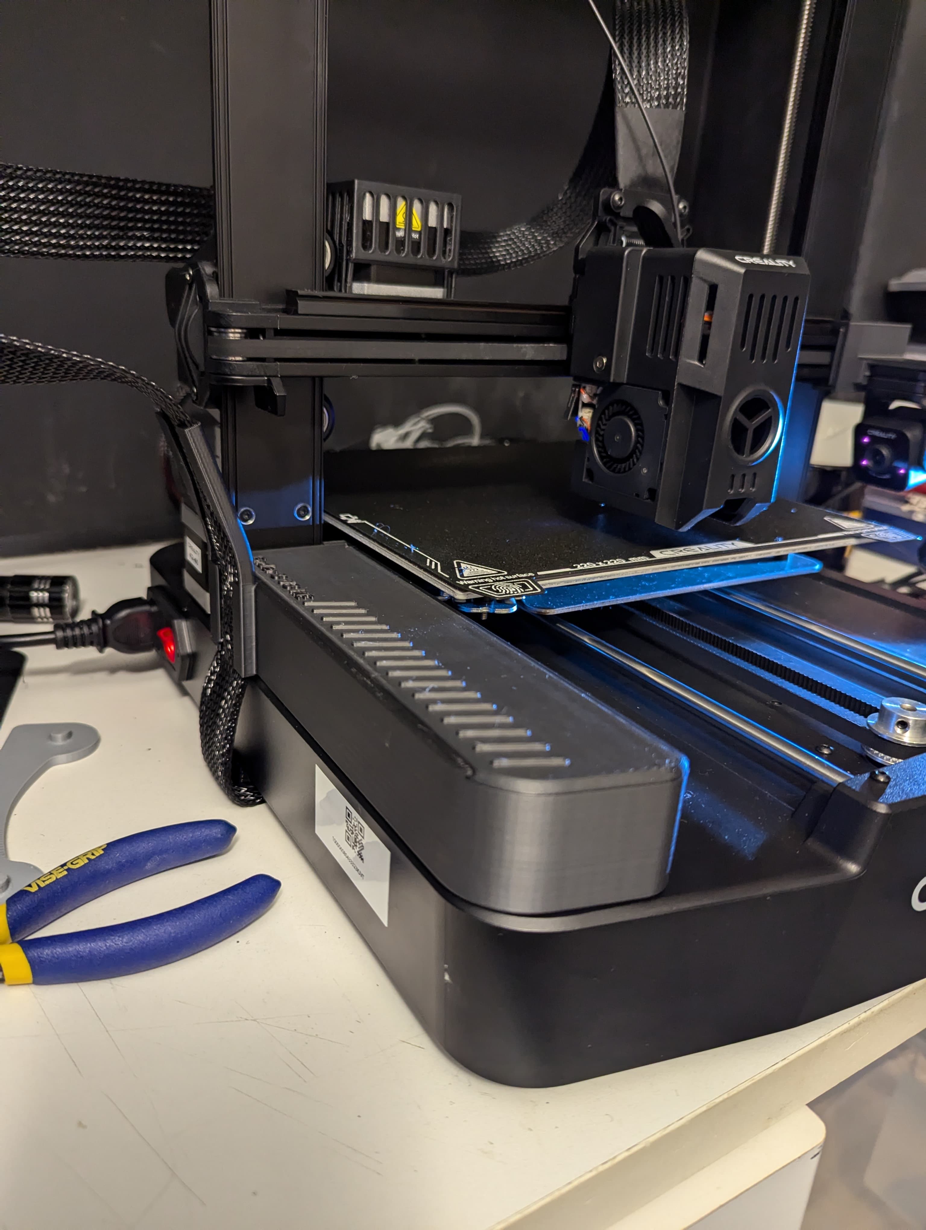 Storage Box with Cable Holder for Ender 3 V3 KE/SE