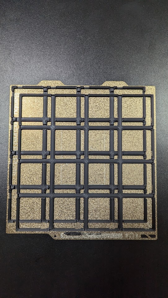 Gridfinity nesting base with snap connectors for A1 mini