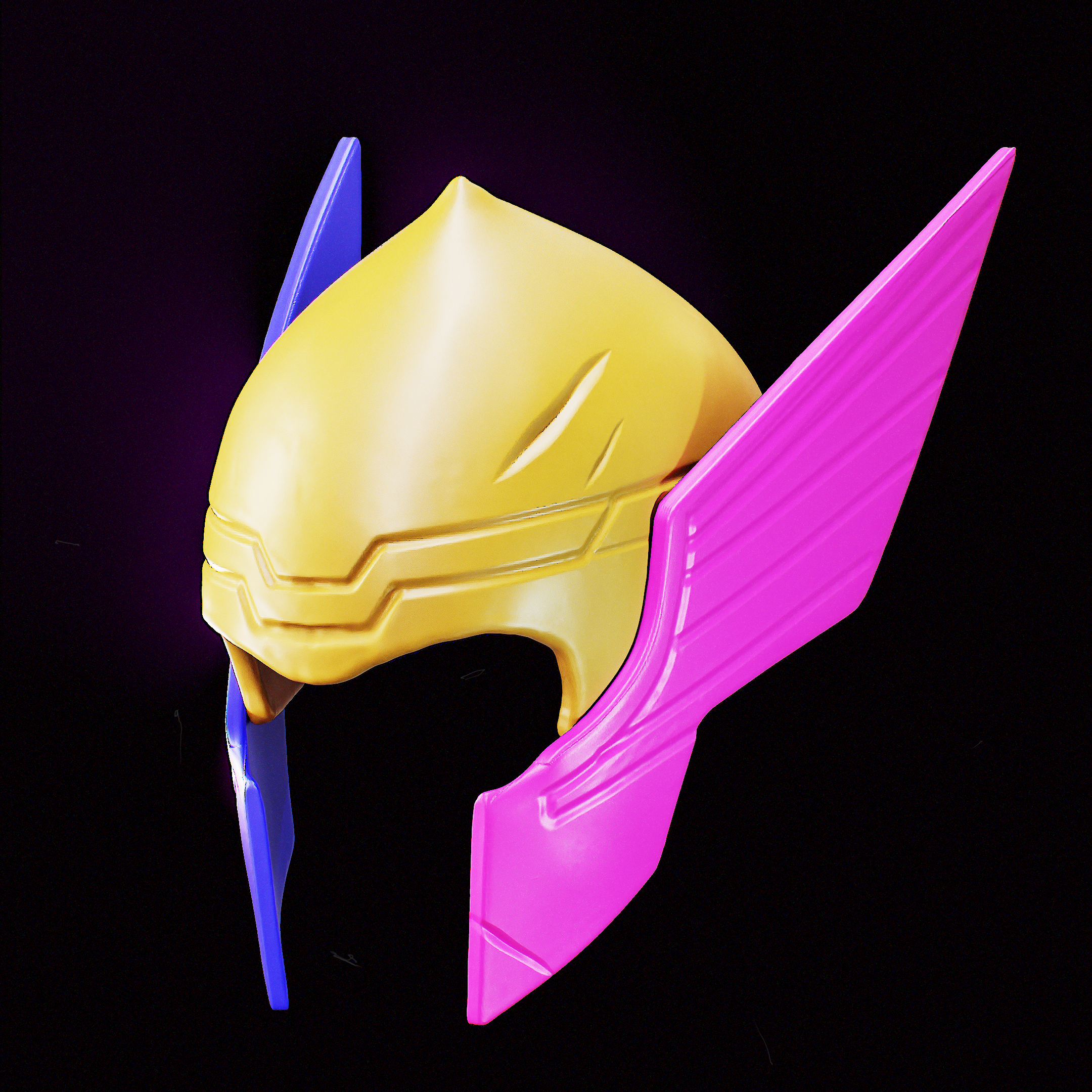 Thor Helmet - Print By Parts - Casco de Thor a imprimir por partes
