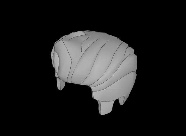Lego Compatible (98371.dat) Minifig Hair Rocker with Sideburns