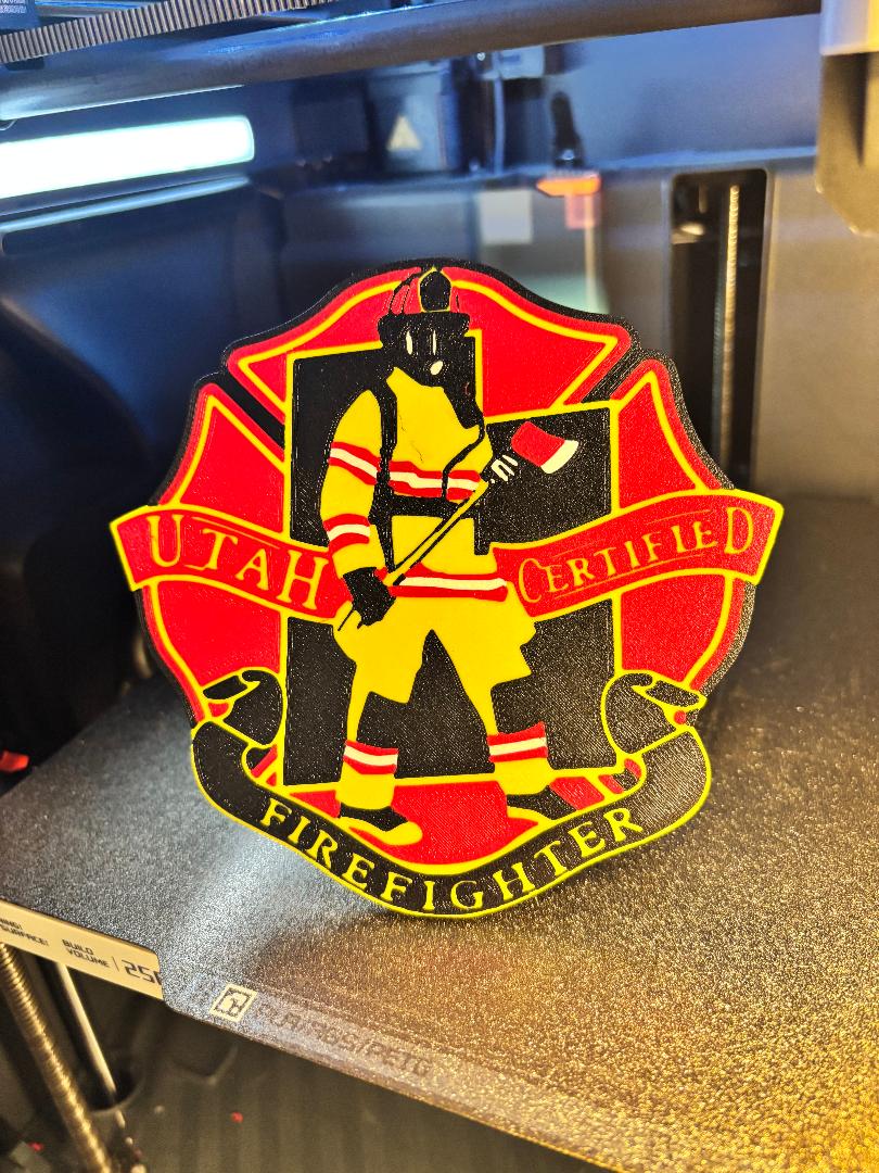 Utah Firefighter Hitch cover