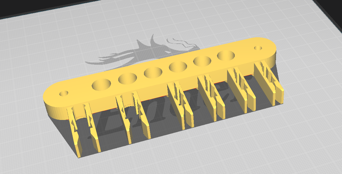Simple tool rack with brush holders