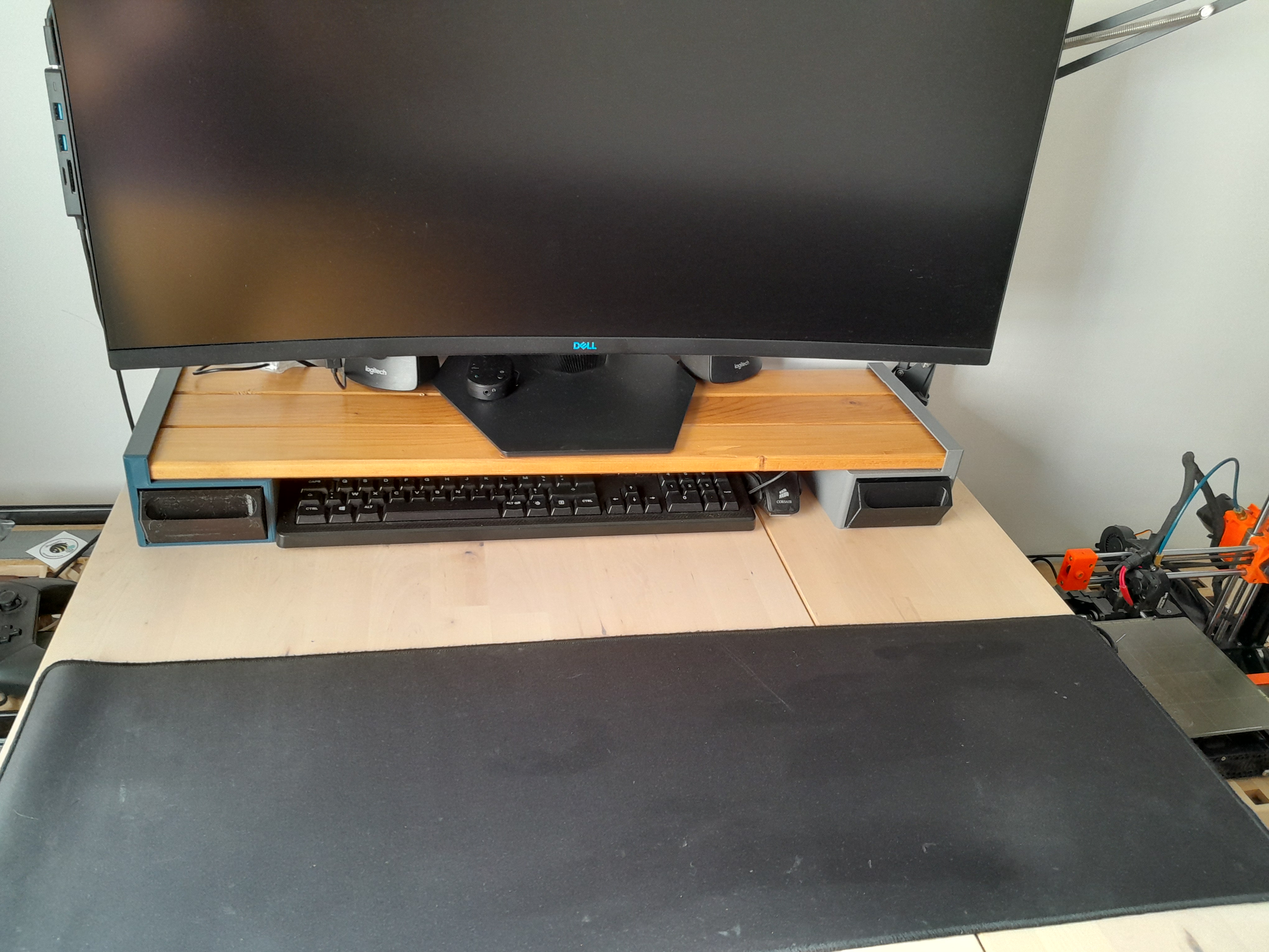 Monitor stand with drawers / desk shelf