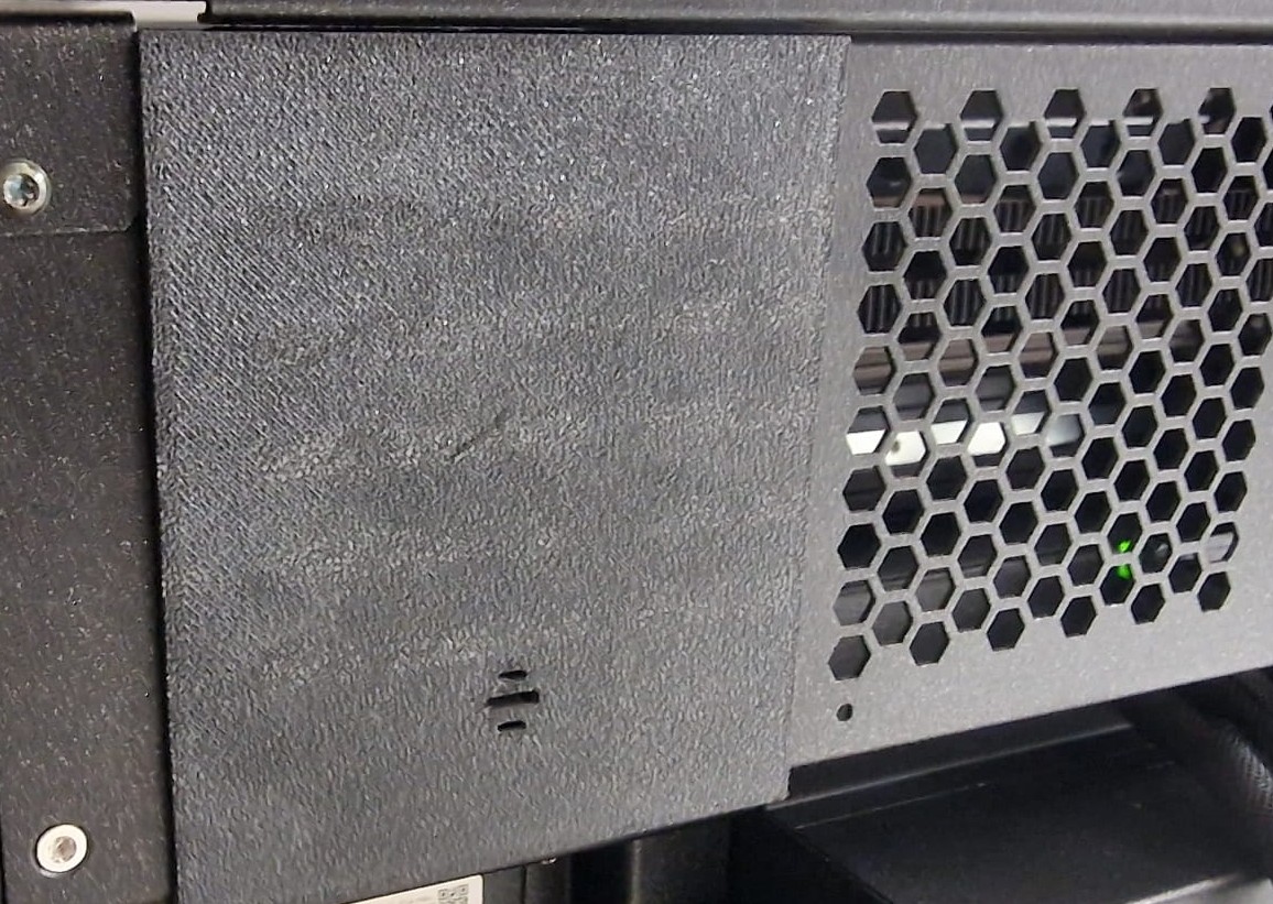 Prusa XL Back Honeycomb blocker