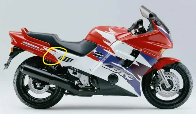 Honda CBR1000F side panel tabs