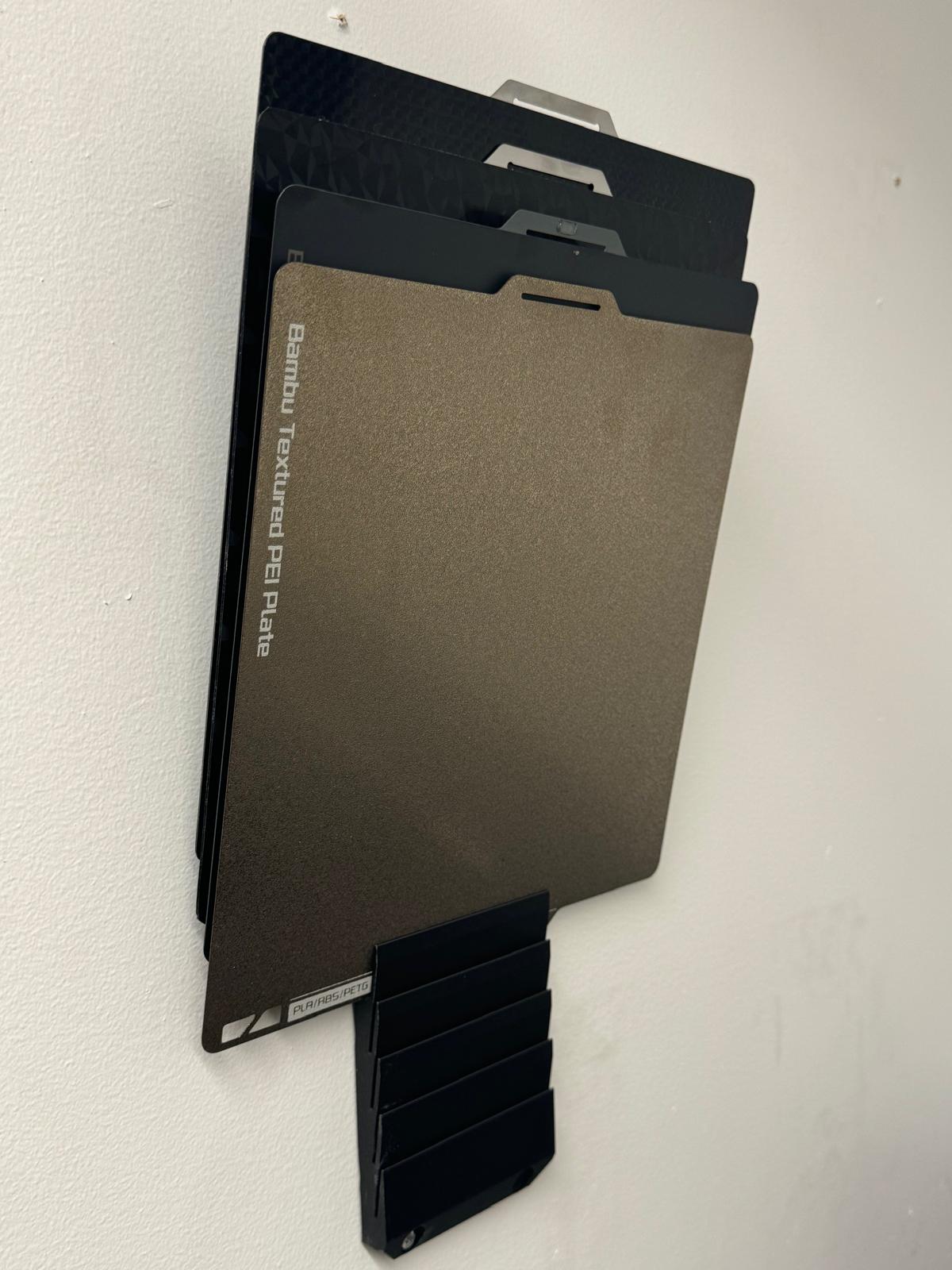 Build plate/sheet wall holder (Easy to print)
