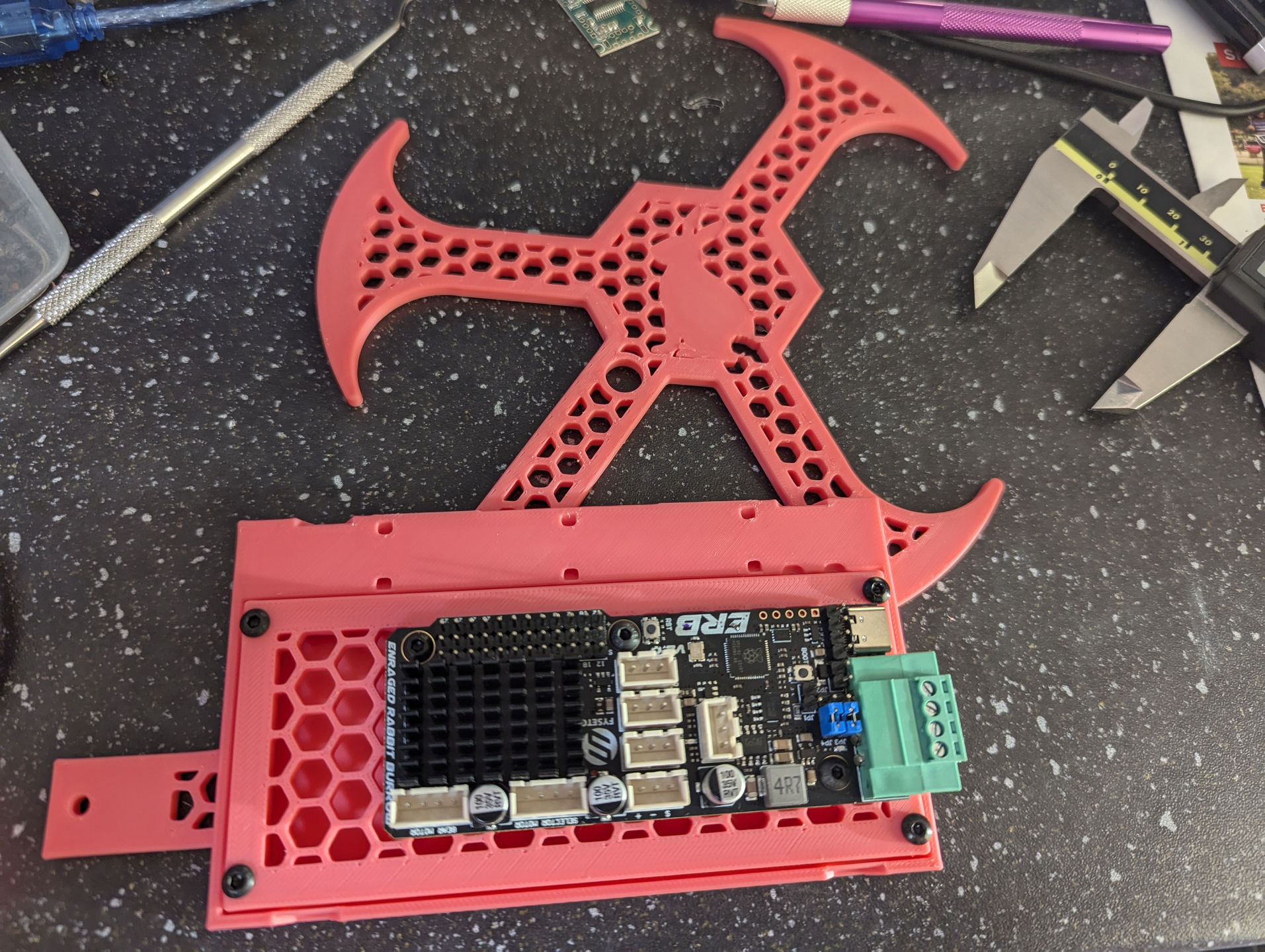ERCT/ERCF Cotton tail Fysetc ERB V2.0 to BTT MMB Adaptor plate