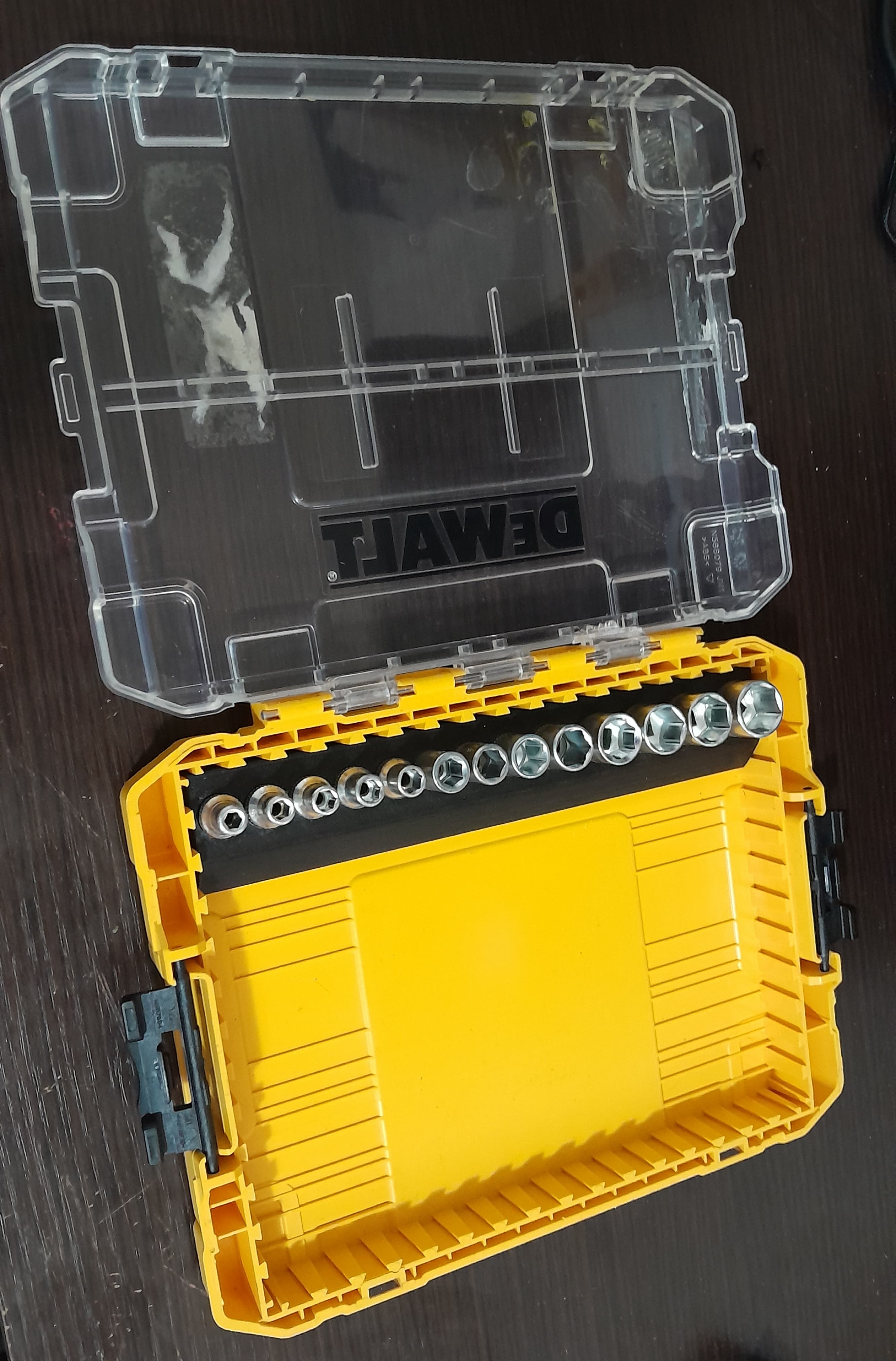 Bit holder for Dewalt's 6 compartment tough box