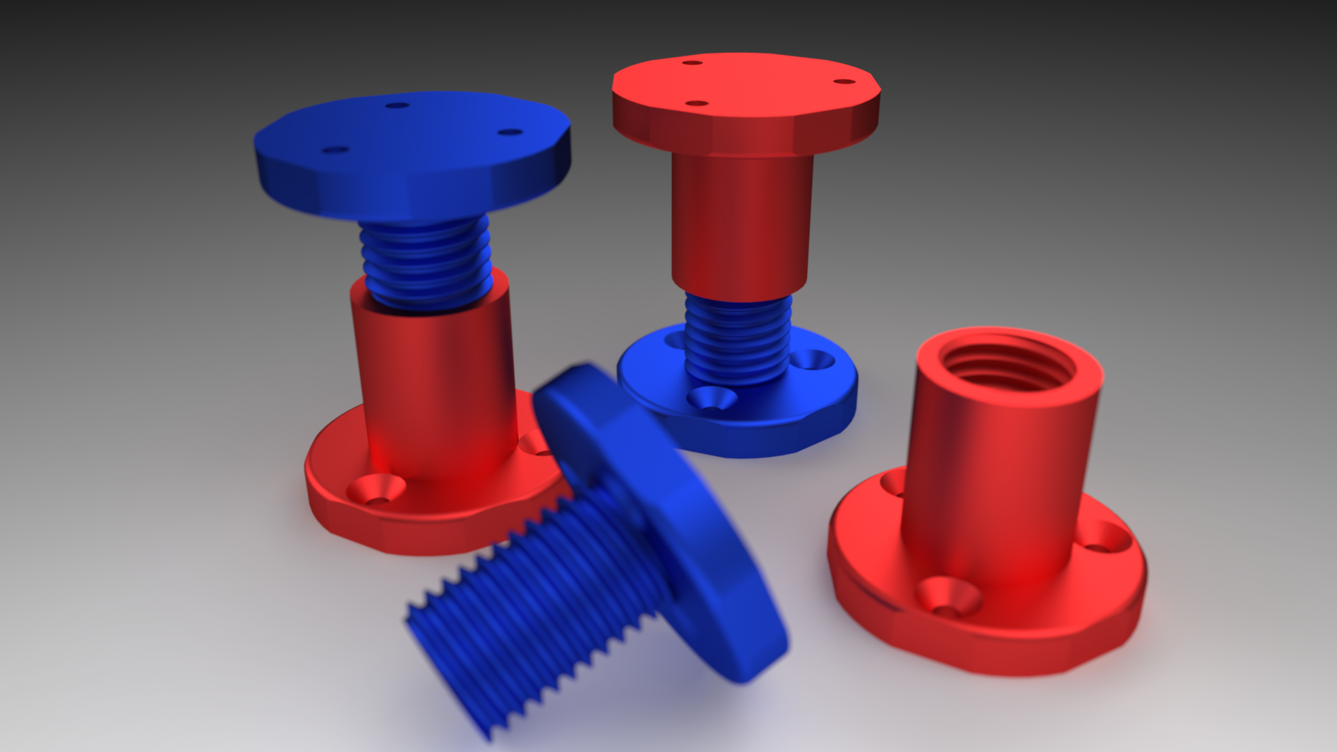 Adjustable Support / Furniture Leg (Easy to print) by Firstlayer Oy ...