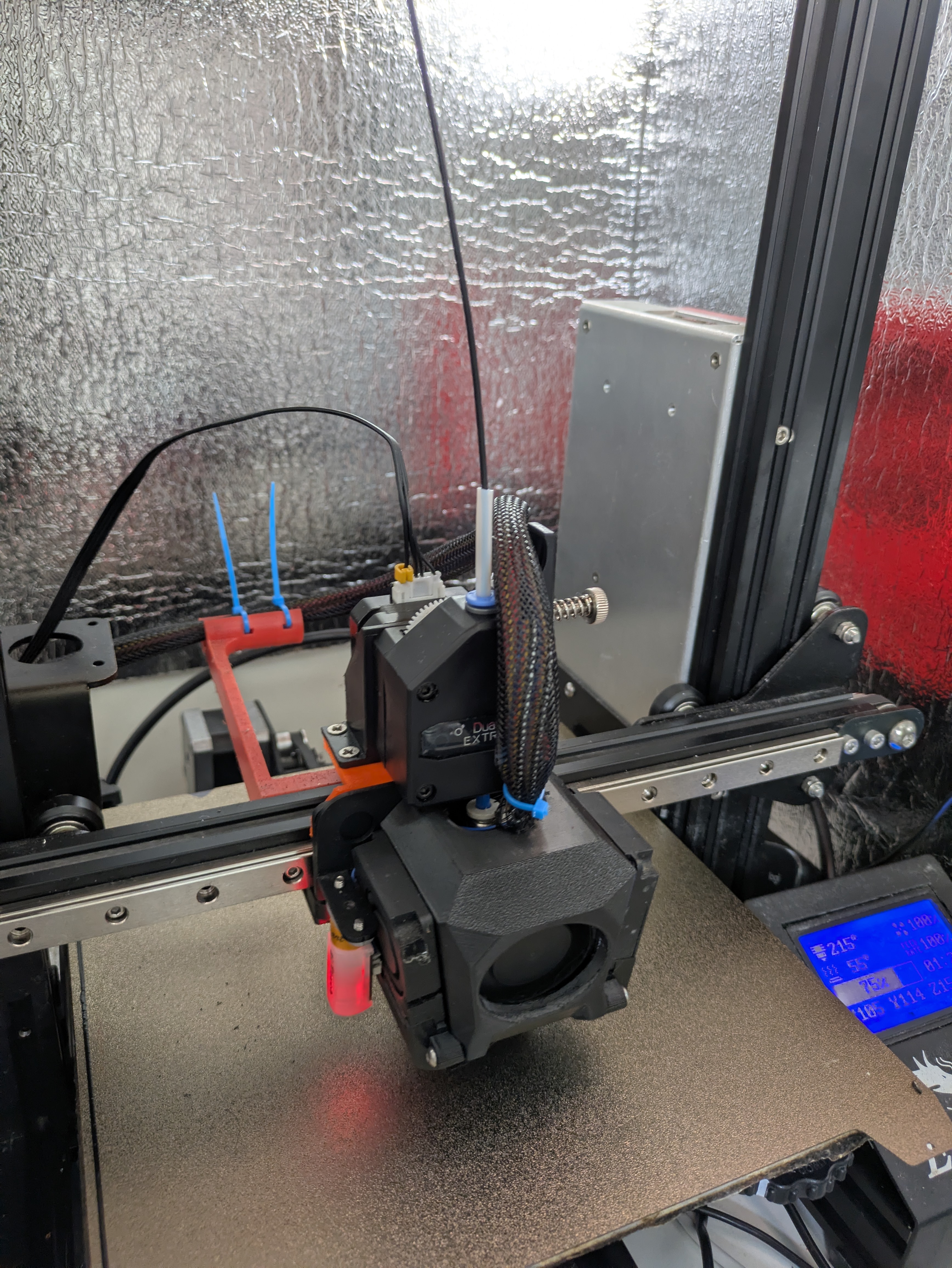 Ender 3 BMG Direct Drive Bracket For Linear X Axis with 23mm pancake steppermotor