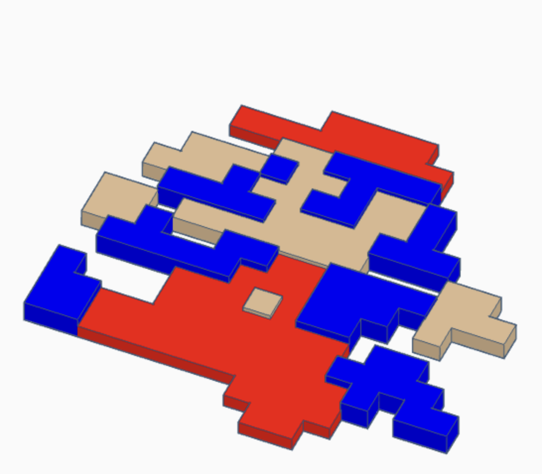 Mario From Donkey Kong Multicolor