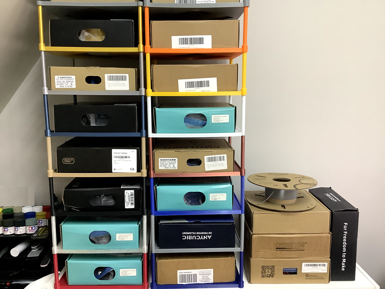 Stackable Spool Shelves