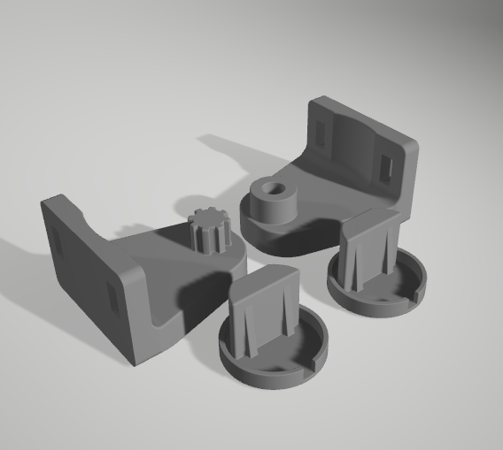 Blind roller bracket + End Cap