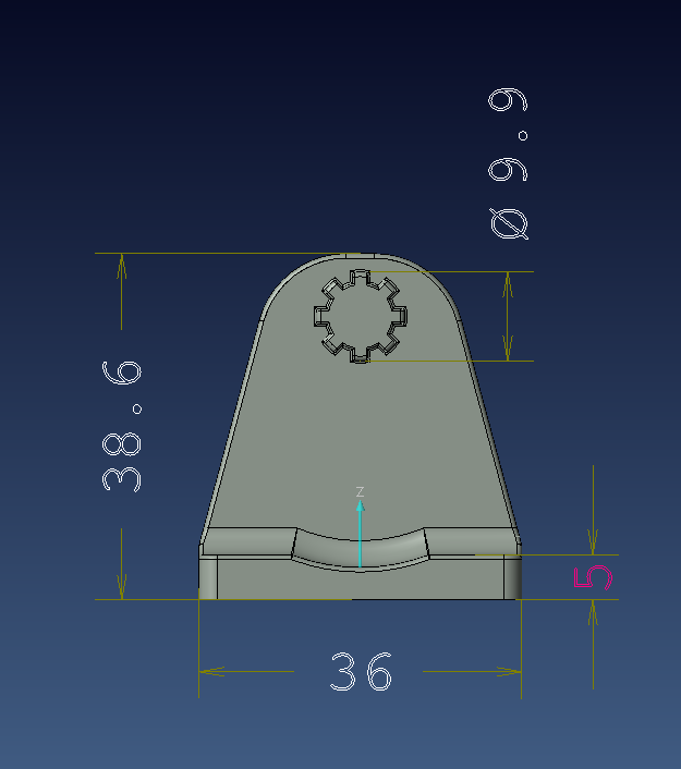 Miniatura 2 do modelo 3D Blind roller bracket + End Cap