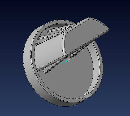 Miniatura 4 do modelo 3D Blind roller bracket + End Cap
