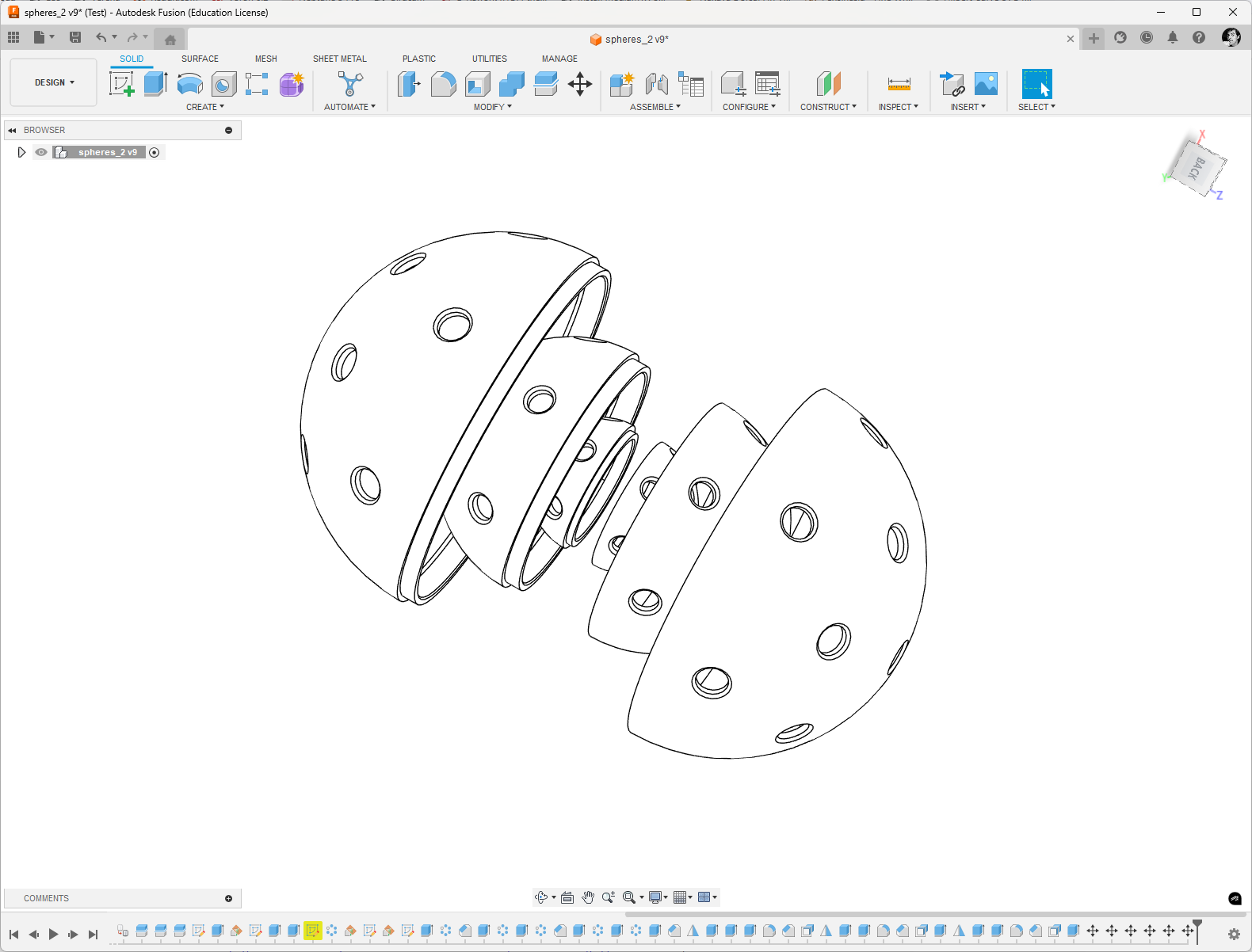 Perforated concentric balls — miniatura 4