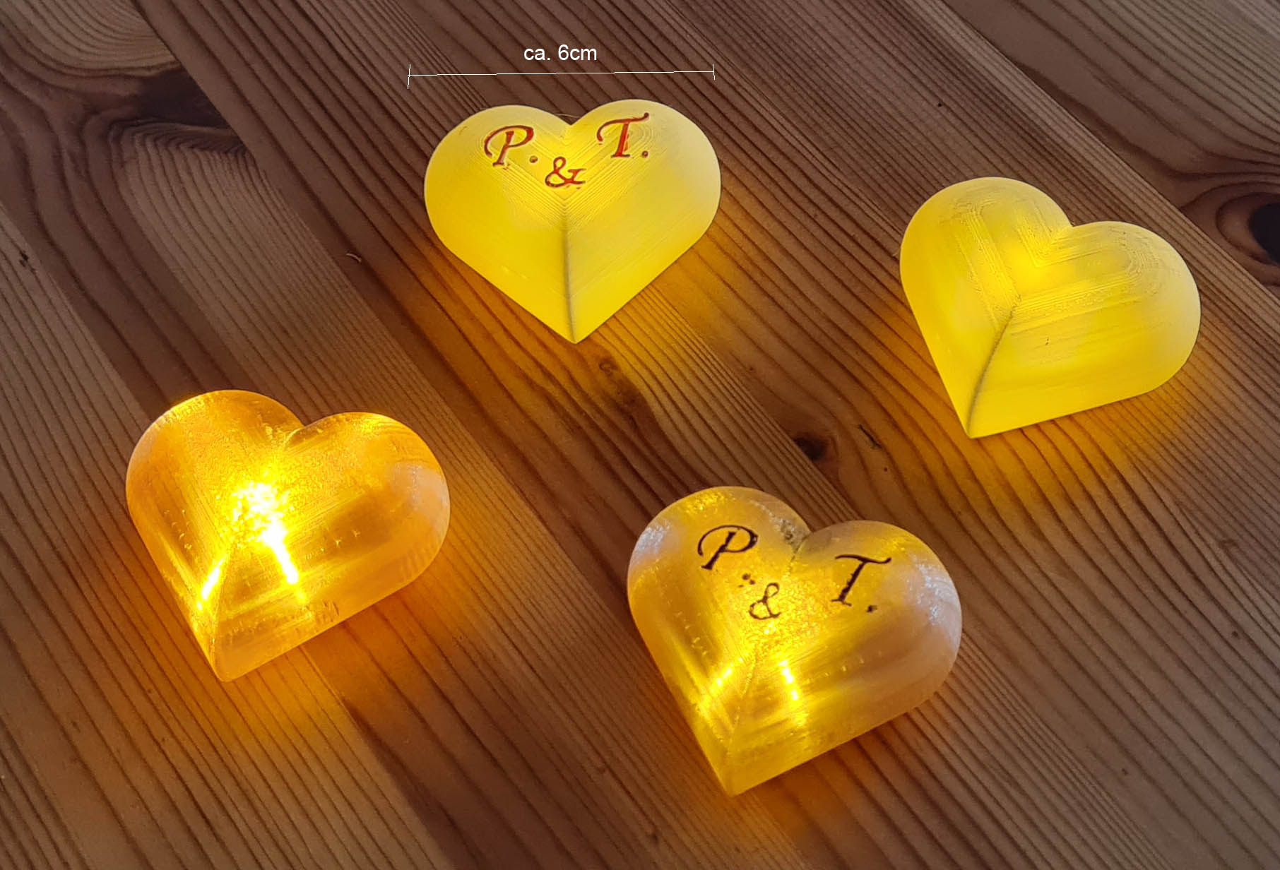 Glowing Hearts