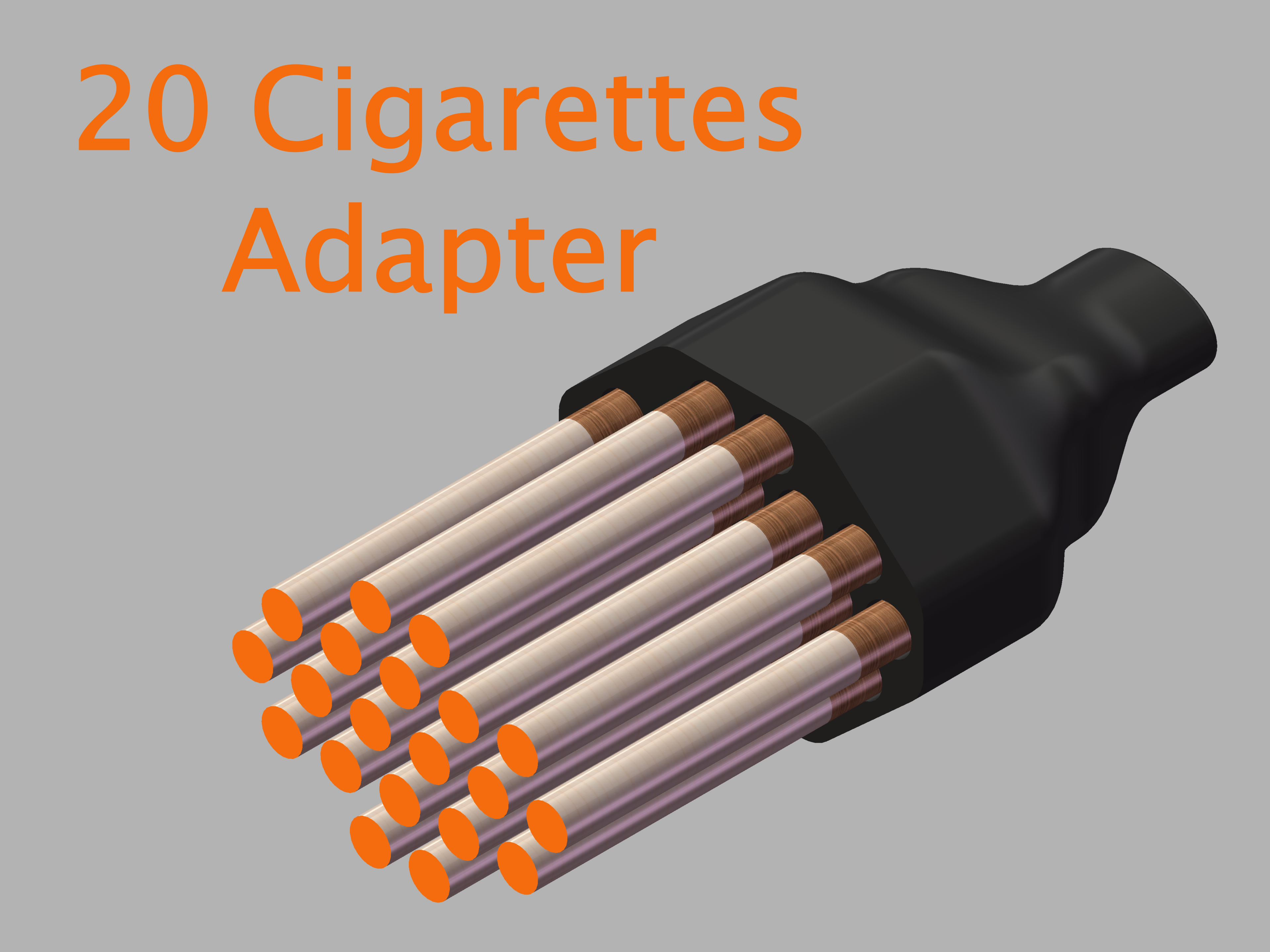 20 Cigarettes Adapter by XYZWERKZ | Download free STL model ...