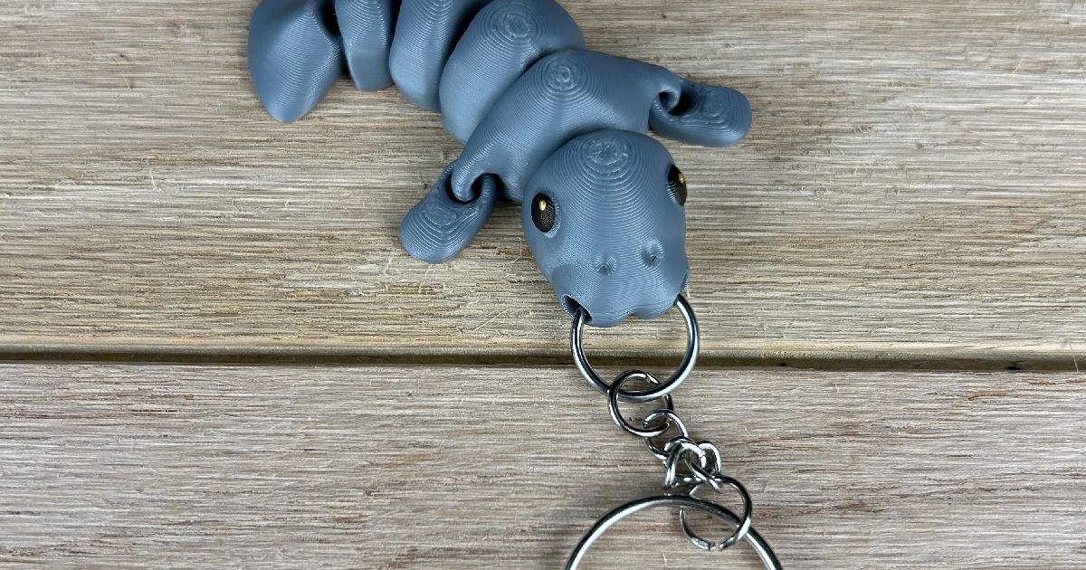 Manatee Fidget Keychain By Built Over Bot 