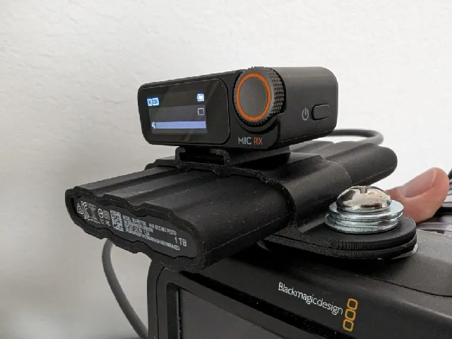 Black Magic Pocket Cinema Camera T7 Shield Mount with Cold Shoe