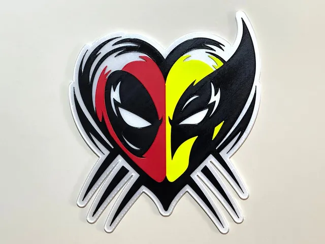 Deadpool Wolverine Heart
