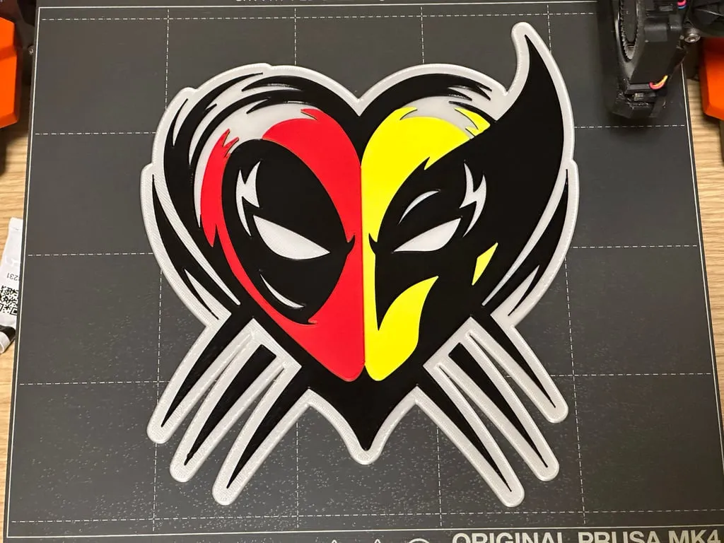 Deadpool Wolverine Heart by rockstarTS | Download free STL