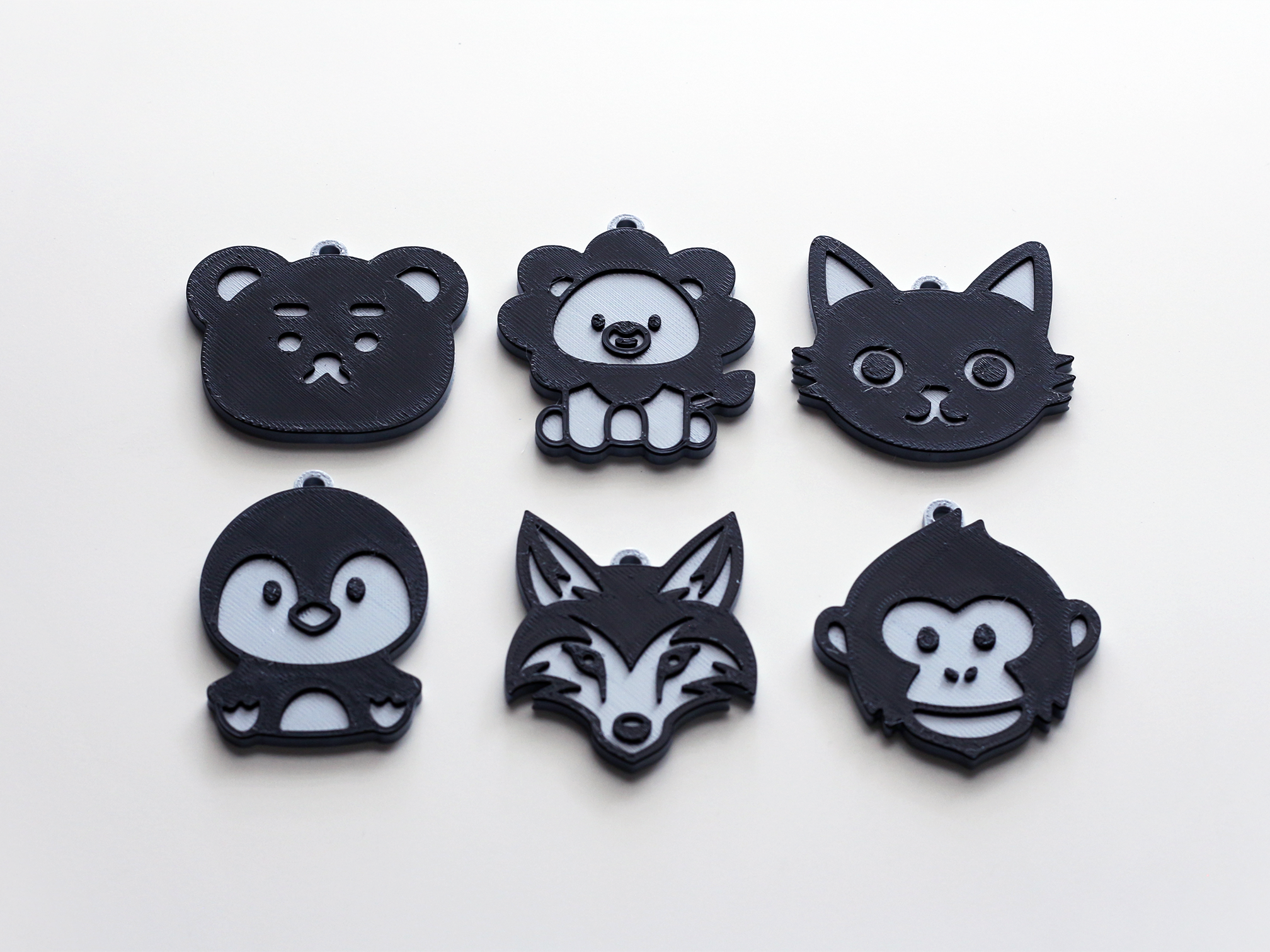 Cute Animal Keychains - 8 Designs