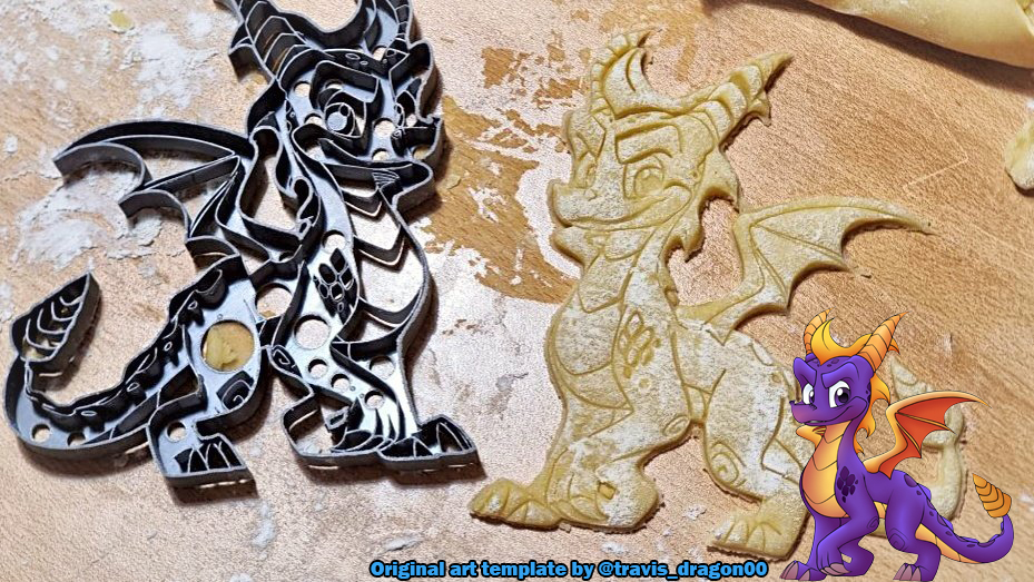 Spyro the Dragon cookie cutter
