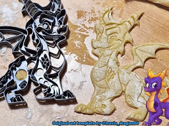 Spyro the Dragon cookie cutter